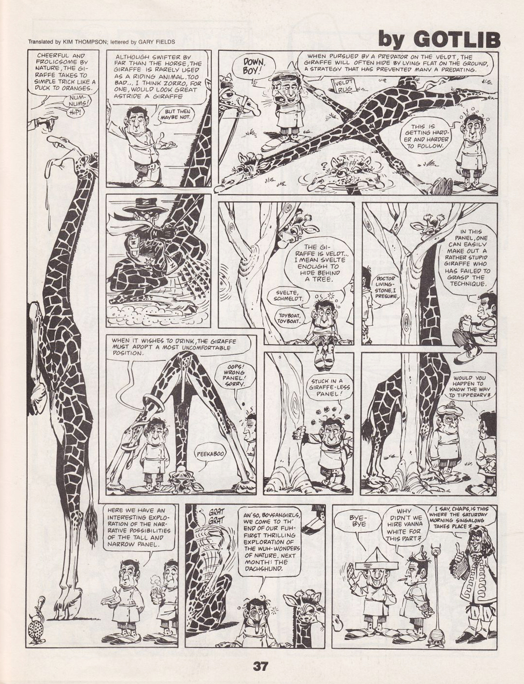 Gotlib's Giraffe 2