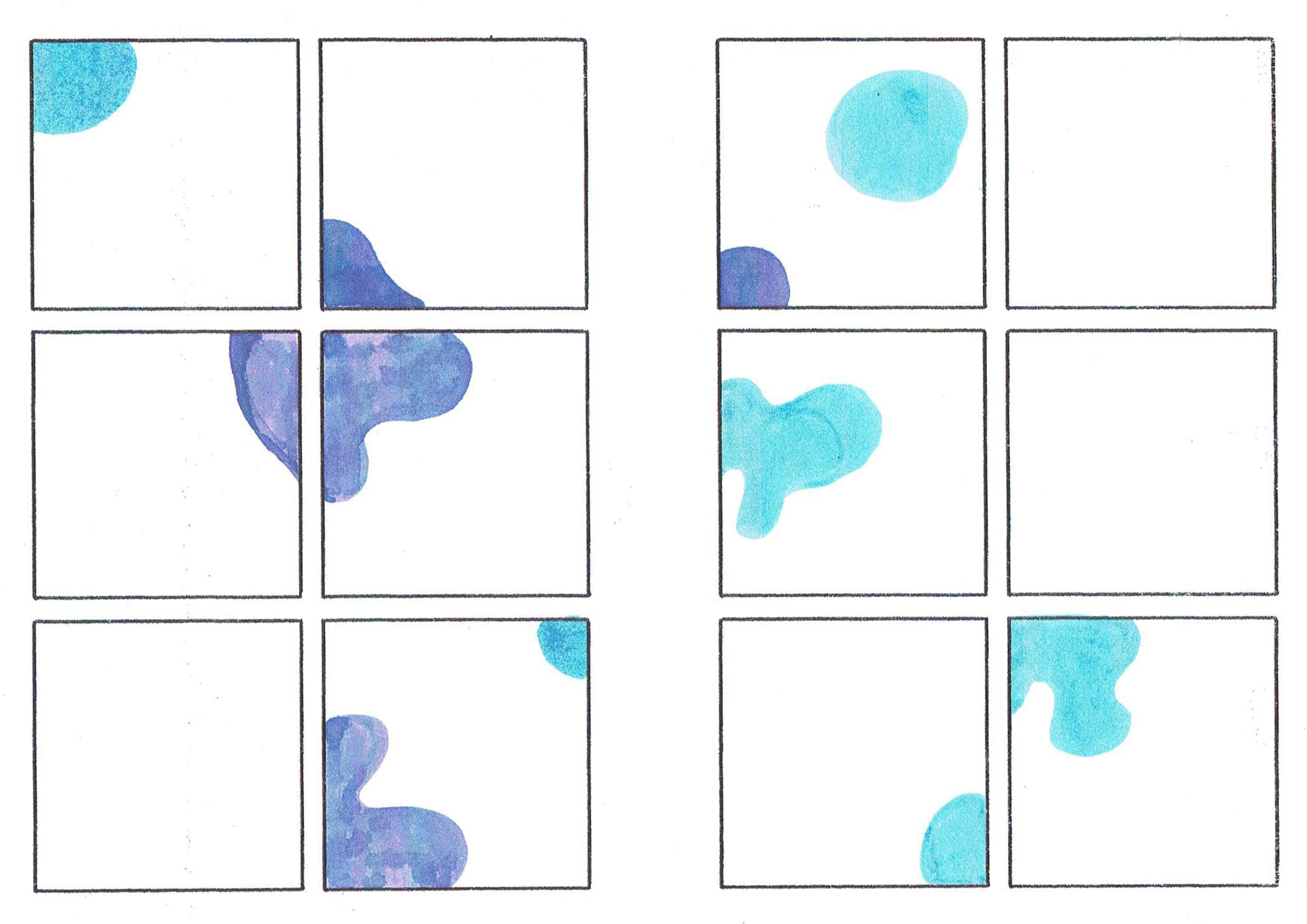 Imposed abstract comics page #UltraVioletChallenge